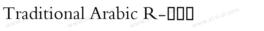 Traditional Arabic R字体转换